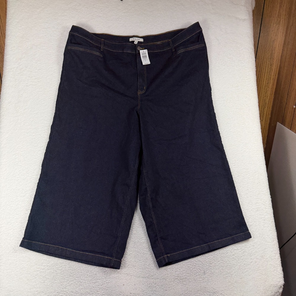 Belle Isle by Torrid High Rise Stovepipe Jean Womens 30 (W54x25.5) Wide Leg NWT
